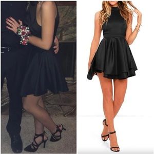 Lulu’s black skater dress